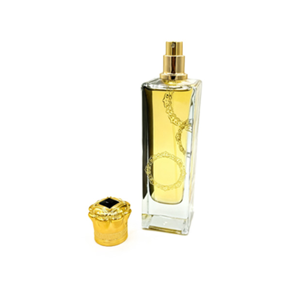 Botella de Perfume de vidrio cuadrado claro - 100 ml