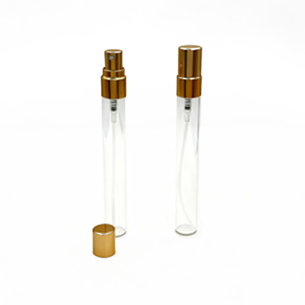 Botella de vidrio transparente Roll-on - 10 ml