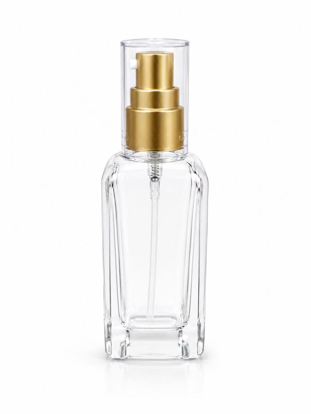 HJ-344 facfacrectangular botella de loción de vidrio - 100 ml