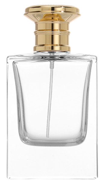 Botella de Perfume de vidrio Rectangular de Base profunda HJ-231-50 ml