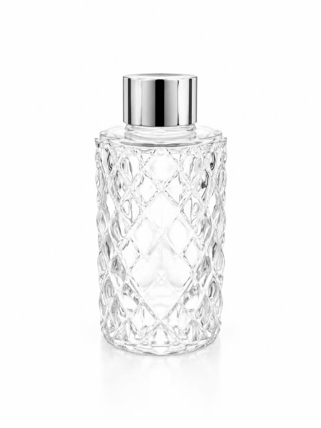 HJ-321 botella de difude caña de vidrio redonda con forma de diamante - 100 ml