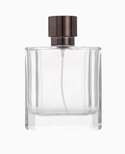 Botella de Perfume de vidrio Rectangular recto HJ-234 ancho - 100 ml