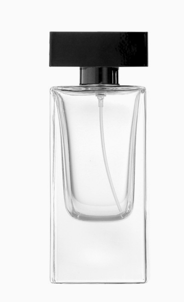 Botella de Perfume de vidrio HJ-237 alto enmarcado Rectangular de vidrio - 60/100 ml