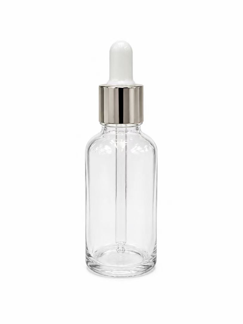 HJ-342 gotero redondo transparente botella de aceite esencial de vidrio - 20/30/50/100 ml