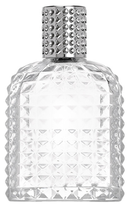 Botella de Perfume de vidrio Rectangular tachonado de HJ-238-30/50/100 ml