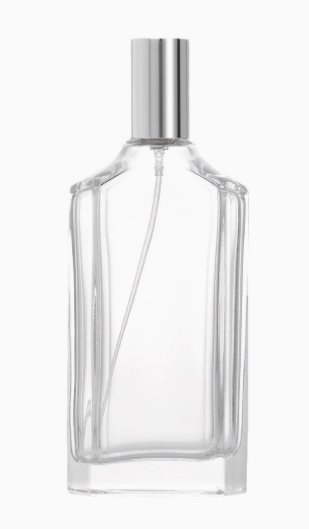 HJ-230 hombro Angular botella de Perfume de vidrio Rectangular de vidrio angular - 50/100 ml