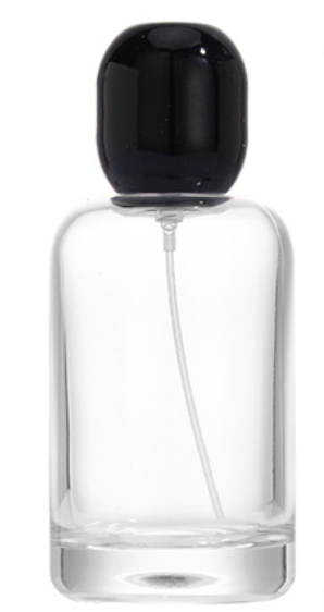 Botella de Perfume de vidrio cilíndrico de hombro redondehj-232-50/100 ml