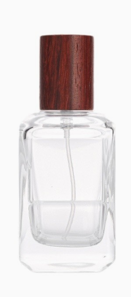 Botella de Perfume de vidrio Rectangular redondehj-216-30/50 ml