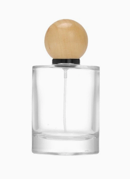 Botella de Perfume de vidrio redondo de cara recta HJ-206-30/50/100 ml